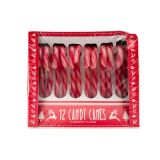 Rood & Witte Candy Canes - 12 stuks