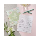 Invulkaarten Floral Babyshower Ginger Ray (10st) 