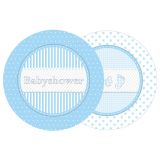 Dessert Bord 'Babyshower' Blauw