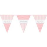 Vlaggenlijn Babyshower Roze