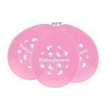 Ballon 'Babyshower' Roze