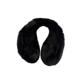 Oorwarmer Fluffy Zwart
