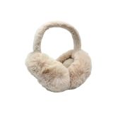 Oorwarmer Fluffy Zwart