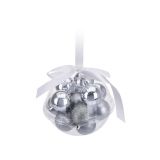 Mini Kerstballen Zilver