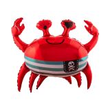 Folieballon Krab Piraat - 93x75cm
