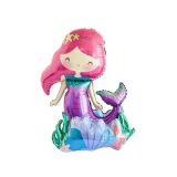 3D Folieballon Zeemeermin (56x65x36cm)