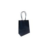 Papieren Mini Tasje Donkerblauw