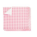 Vetvrij Papier Geruit Roze & Wit - 18x18cm - 50 stuks 
