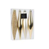 Hangdeco Ijspegel Goud (4st) 