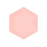 Borden Hexagon Groot Abrikoos (6st)