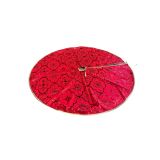 Kerstboomrok Metallic Rood (119cm) 