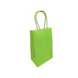 Papieren Tasjes Middel Groen - 13x8x21cm - 10 stuks