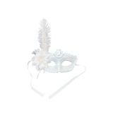 Masker Veer Venetiaans Wit