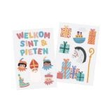 Raamstickers Welkom Sint & Pieten