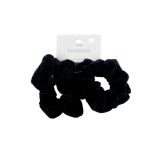 Scrunchie Haarelastiek Zwart (2st)