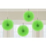 Mini Waaier Groen 4st