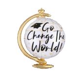 Folieballon Change the World Wereldbol (58x58cm) 