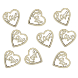 Tafelconfetti Love Hart - Hout - Perfect voor bruiloften!