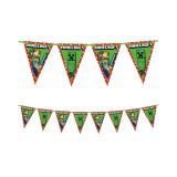 Papieren Vlaggenlijn Minecraft (9 vlaggen)