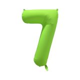 Folieballon Cijfer 7 Neon Groen