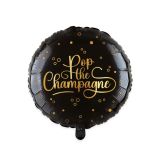 Ballonnen Pop the Champagne Goud & Zwart