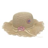 Zomerhoed Golvend Kind Beige 