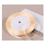 Satijnlint 6mm Creme
