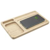 Oplaadbare Draadloze Bamboe Organizer - SoundLogic
