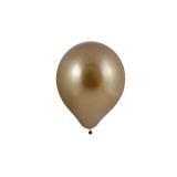 Mini Chroom Ballonnen Goud - 11cm - 20 stuks