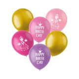 Ballonnen Pretty Princess - 33cm - 6 stuks