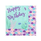 Servetten Zeemeermin - 33cm - 20 stuks