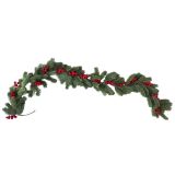 Kerstslinger Dennentak met rode bossen