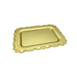 Plastic Dienblad Rechthoek Mat Goud (46x31,5cm)