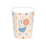 Bekers Nijntje Pastel – Feestelijke papieren bekers (250ml)