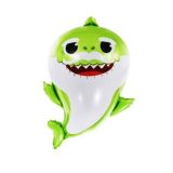 Folieballon Baby Haai Groen