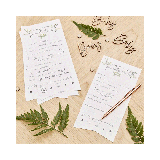 * Babyshower Invulkaarten Botanical Baby (10st) Ginger Ray