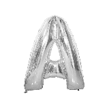 Folie Ballon A Zilver 43cm