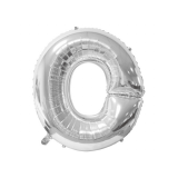 Folie Ballon O Zilver 40cm