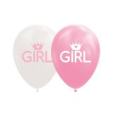 Ballonnen Girl - Roze & Wit