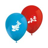 Ballonnen Mickey Mouse - Geel & Rood - 8 stuks