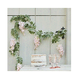 * Slinger Roze Wisteria en Groene bladeren Gingerray