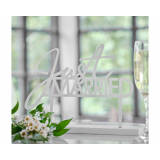 Tafelbord Just Married Metaal Wit Ginger Ray 