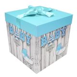 Cadeaudoos Baby Blauw 15x15x15CM