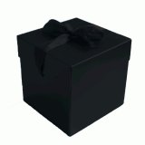 Cadeaudoos Zwart (10x10x10cm)