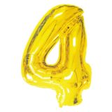 Folieballon 4 Goud (43cm)