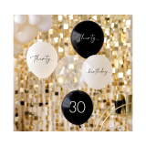 Ballonnen 30 Zwart, Nude & Champagne Ginger Ray (5st) 