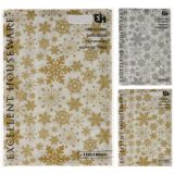 Tafelkleed Sneeuwvlokken Goud