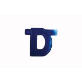 Letterslinger D Blauw