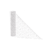 Decoratiestof Spider Glitter Wit (28x270cm) 