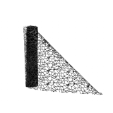 Decoratiestof Spider Glitter Zwart (28x270cm)